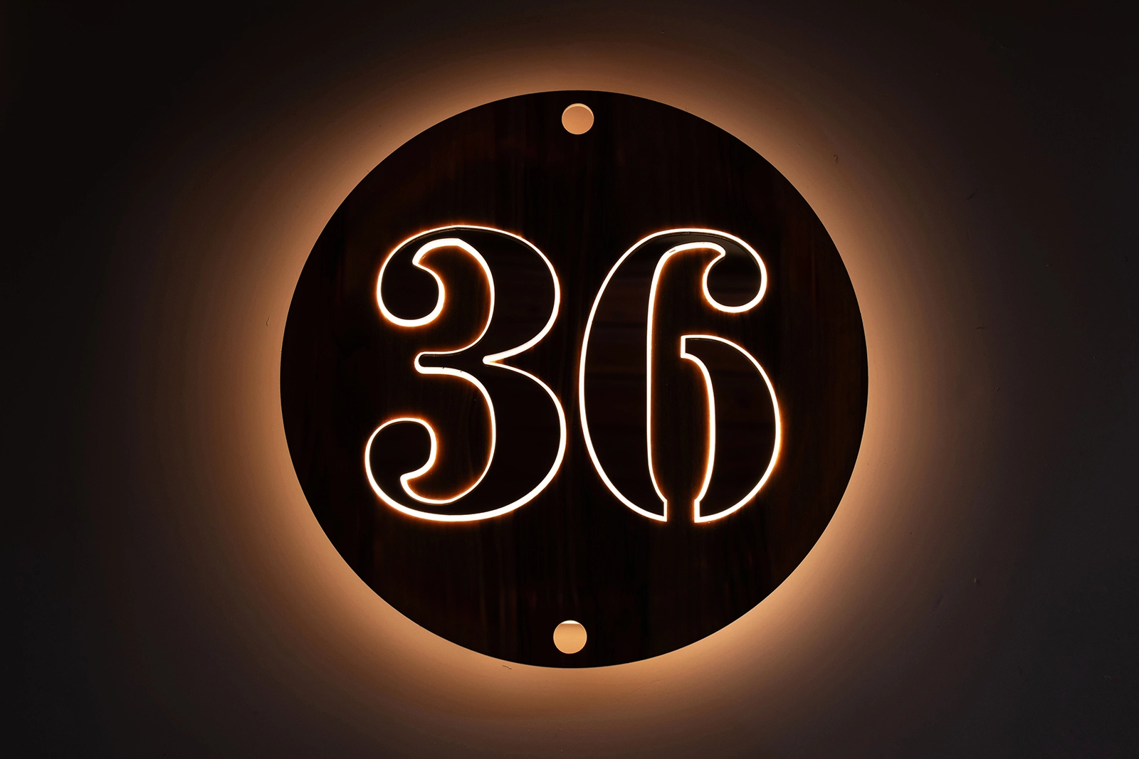 Nachtweergave van Model 11 – Warm Luxe met sfeervolle LED-verlichting