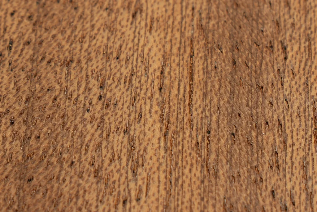 extreme close-up van sapeli fineer met fijne structuur – wooddes fineer bibliotheek